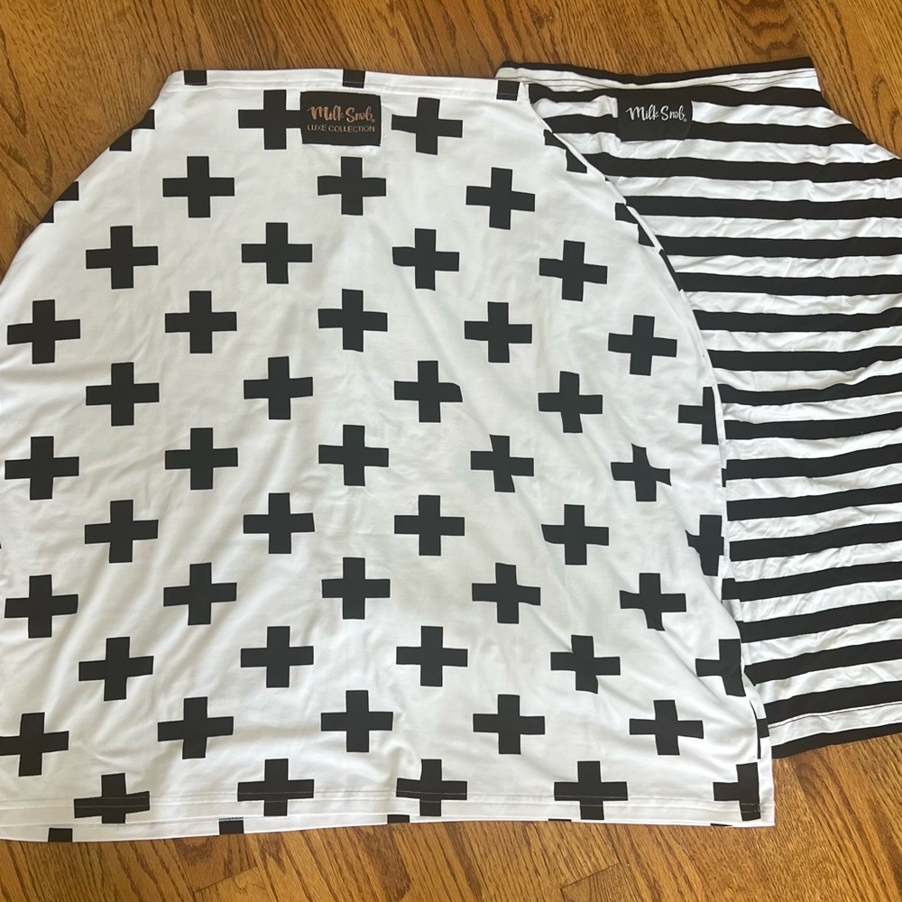 Black and White Mini Bubble Skirt Set